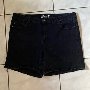 Seven7 Charcoal Denim Shorts